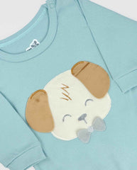 Pijama Enteriza Bordado Perrito Diseño