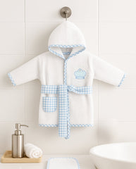 Set 4 Piezas Salida De Baño Bebé Azul Blue