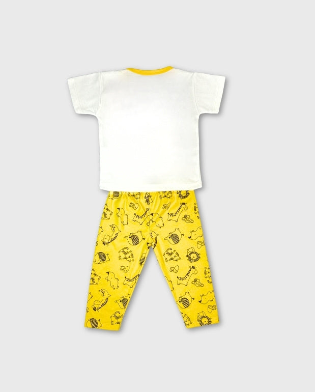Pijama Pantalón Estampado Tigre Yellow