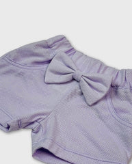 Set 3 Short Moño Bebe Niña Morado