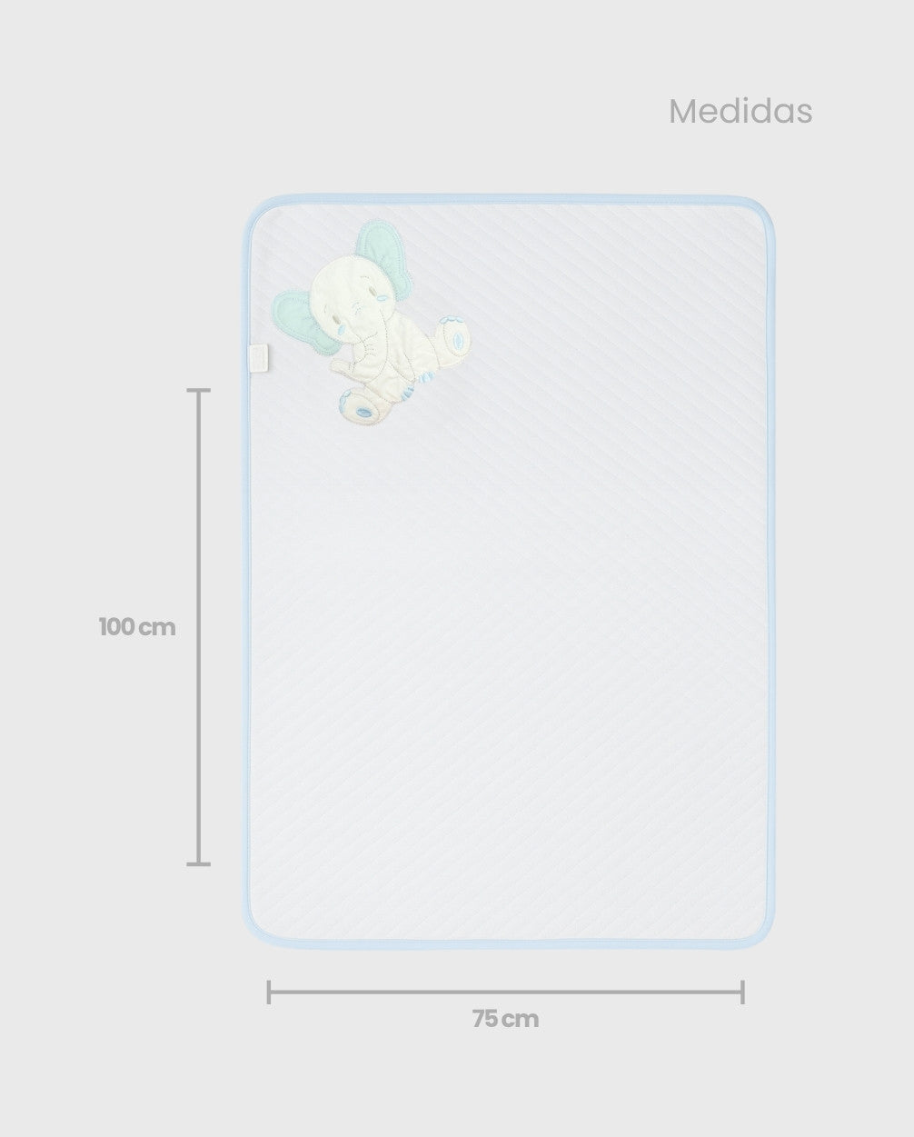 Cobija Doble Faz Bordado Azul Surtido El Bebé Feliz Cobija
