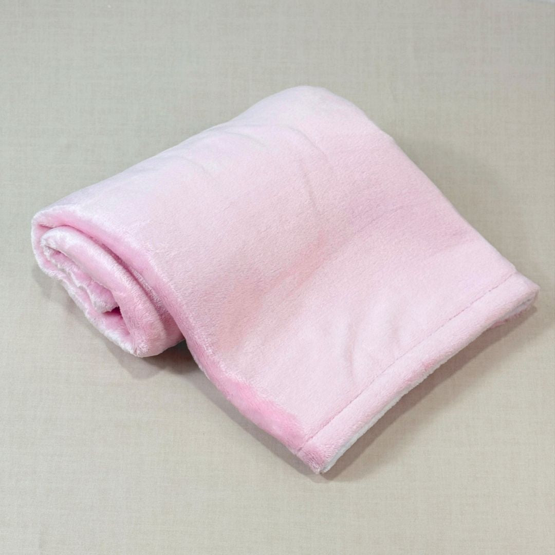 Cobija Doble Faz Rosa Bordado Surtido El Bebé Feliz