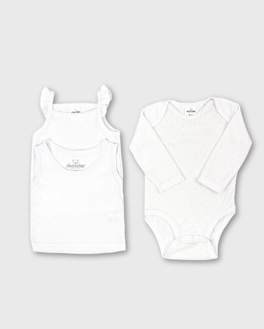 Set 3 Camisillas Interior Blanco