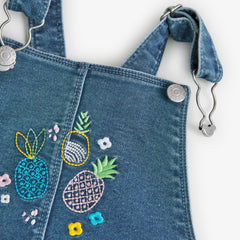 Conjunto 2 Piezas Overol Denim Corto Frutas