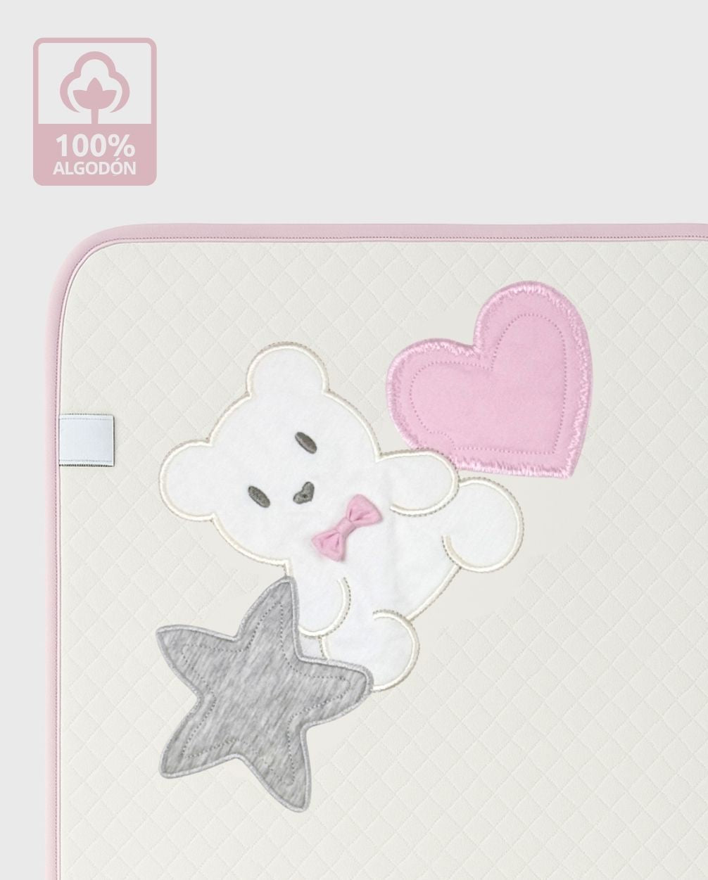 Cobija Canales Bordado Surtido Rosa El Bebé Feliz