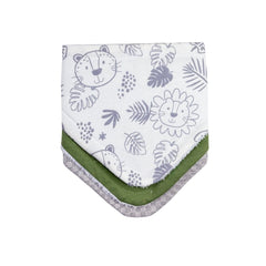 Set 3 Baberos Pañoleta Selva Gris El Bebé Feliz