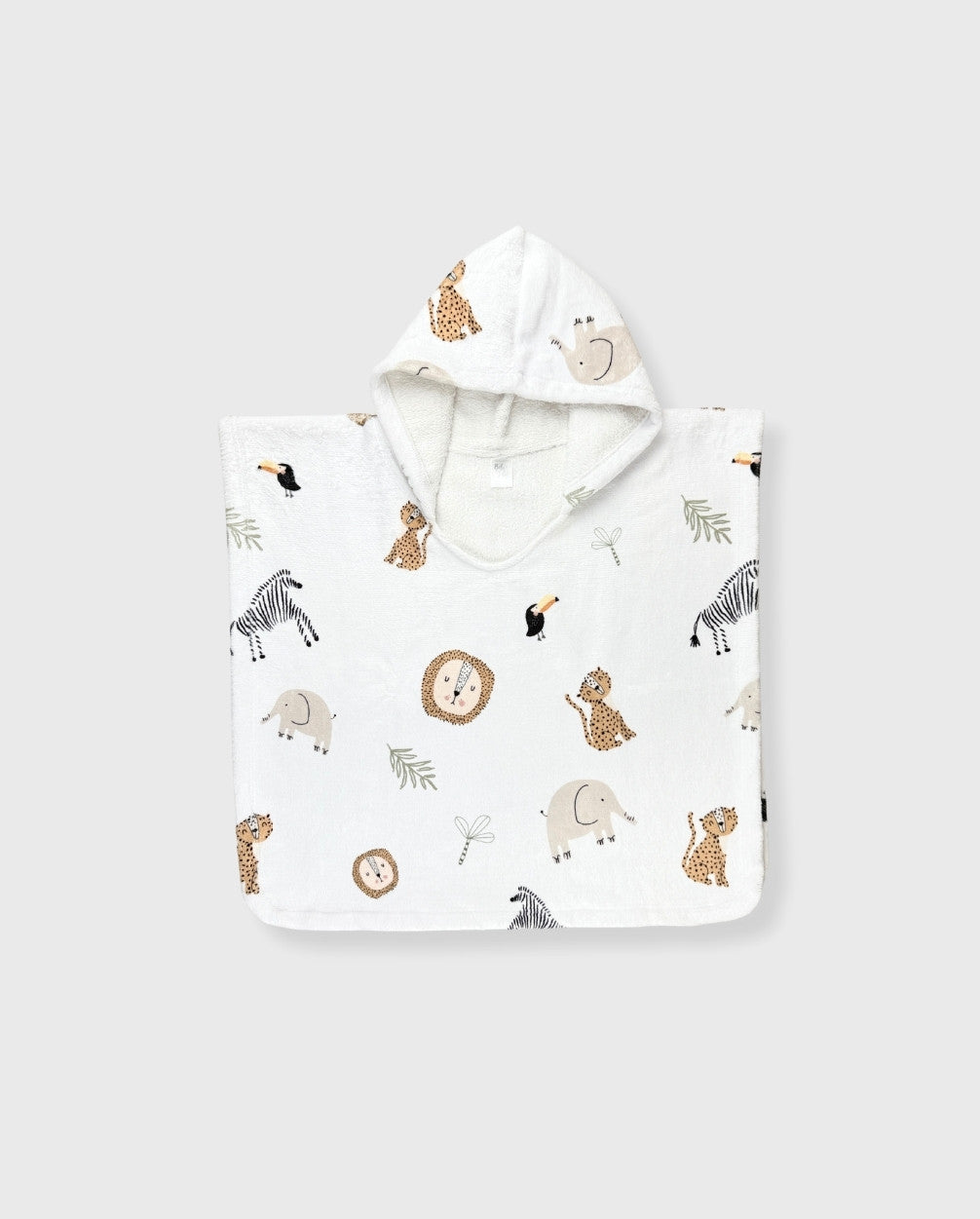 Toalla Con Capota Selva Blanco