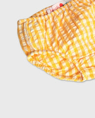 Vestido Cuadros Amarillo Boboli Panty 
