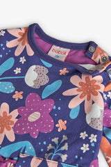 Detalle cuello vestido Boboli niña lila