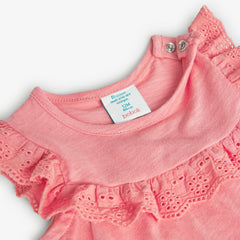 Blusa Pecho Bolero Bordado Salmon