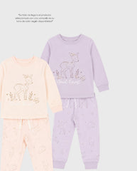 Pijamas Manga Larga Venado Colores Surtido estilo