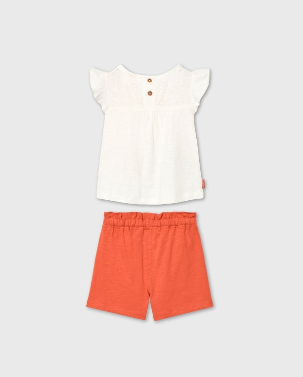 Conjunto Short Muñecas Puntos Boboli Niña