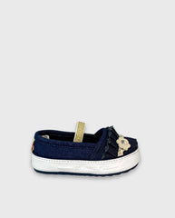 Baletas Bebé Niña Pliegues Denim Fashion