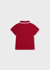 Camiseta Tipo Polo Borde Rojo