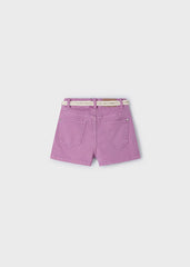 Short Con Cinturon Lila