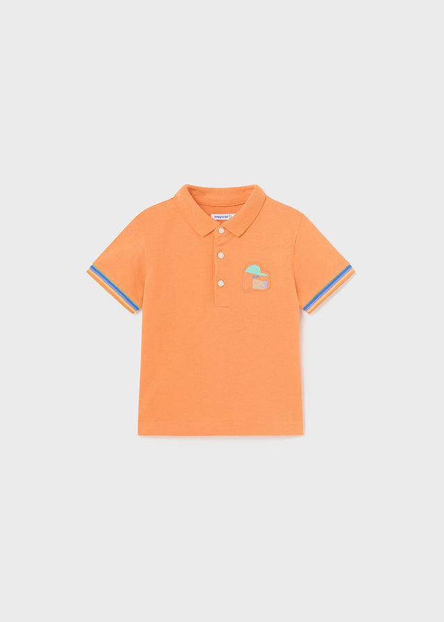 Polo Estampado Smile Naranja Mayoral