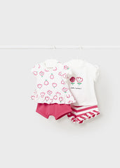 Conjunto 2 Piezas Short Fucsia