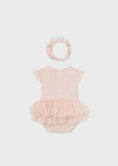 Body Tutu Con Diadema Rosa