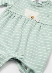 Set x2 Pijama Better Moño Osito Puntos Verde