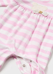 Set x2 Pijama Better Moño Osito Puntos Rosa Baby