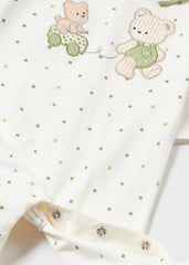 Set 2 Pijamas Better Oso Estrellas Verde Mayoral Botones