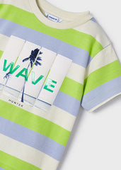 Camiseta Wave Rayas Verde Mayoral Detalles