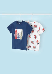 Set x2 Camisetas Estampado Hello