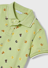 Polo Estampado Leopardo Verde Mayoral Botones