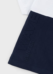 Polo Wave Combinado Navy Mayoral Detalles