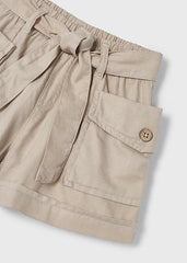 Short Bolsillos Beige