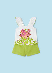 Conjunto Short Muñeca Verde