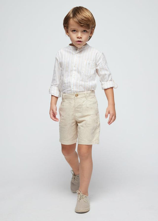 Conjunto 2 Piezas Bermuda Y Camisa Rayas Mayoral