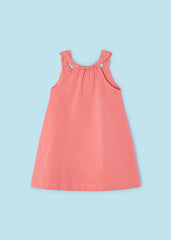 Vestido Estampado Muñeca Bordado Salmon