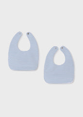 Set x2 Baberos Carrito Azul