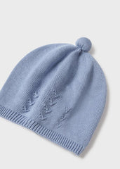 Gorro Tricot Tejido Azul