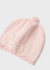 Gorro Tricot Tejido Rosa