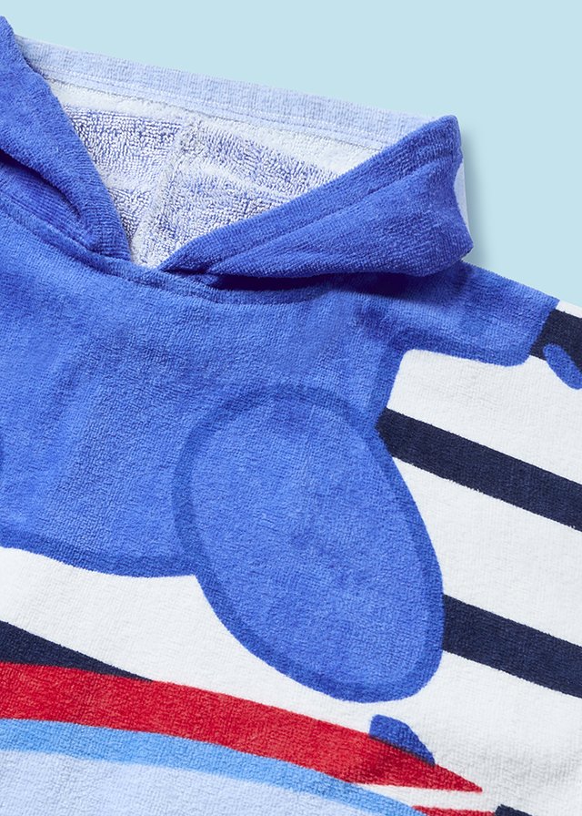 Toalla Con Capota Playa Better Cotton Azul Mayoral Detalles