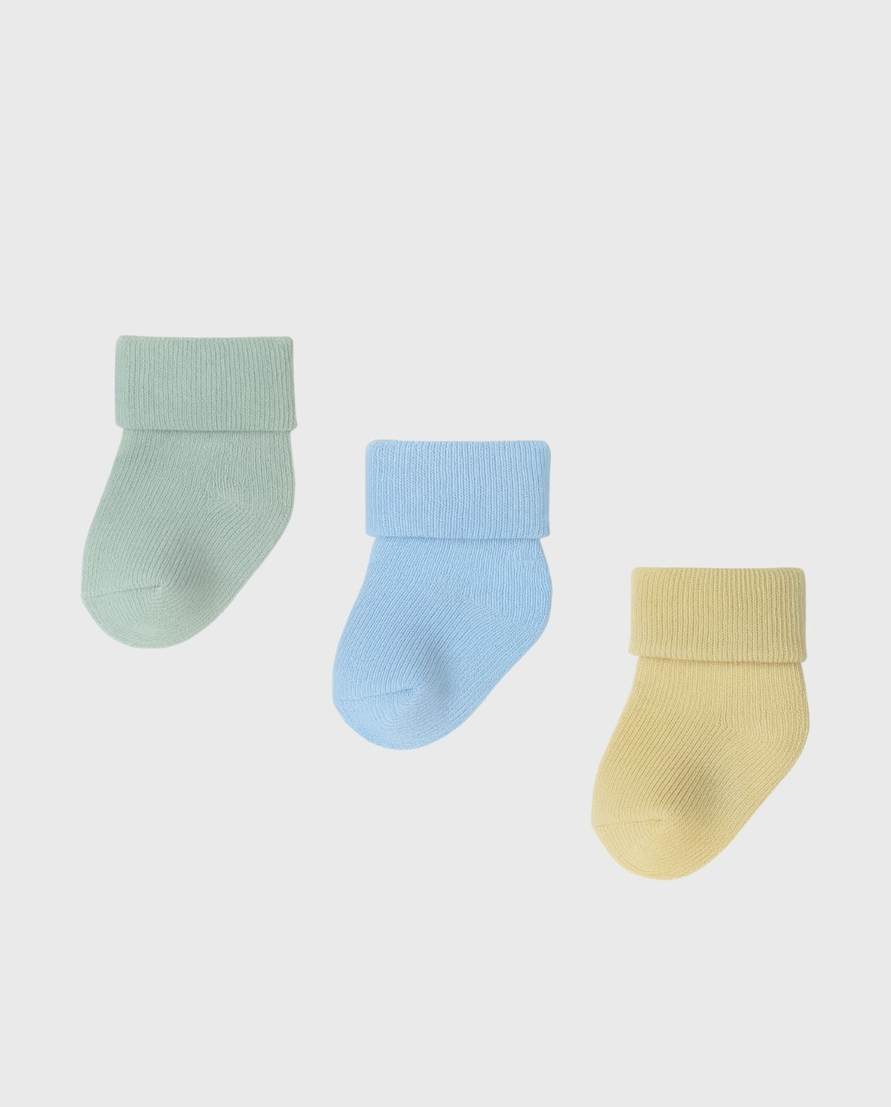 Set 3 Medias Doblez Niño Colores