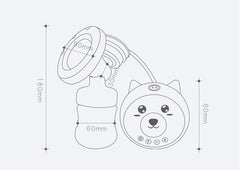 Extractor De Leche Eléctrico Gatito Medidas