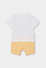 Pelele Bordado Combinado Cangrejo Amarillo Boboli 