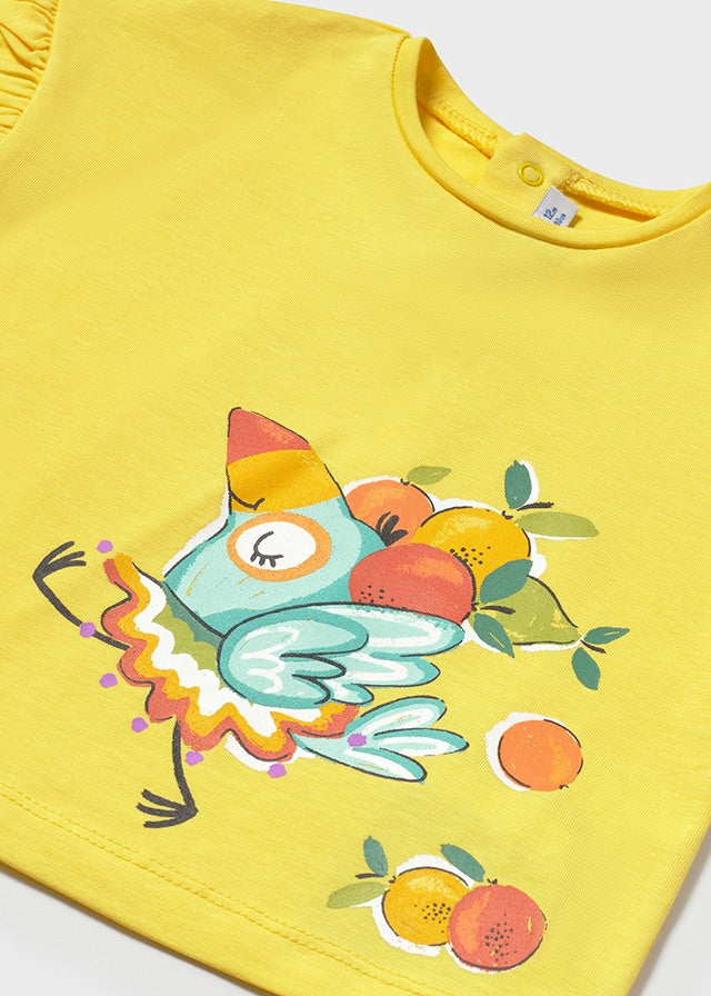 Blusa Frutas Amarillo Mayoral detalle
