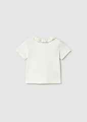 Blusa Cuello Volante Blanco Mayoral diseño