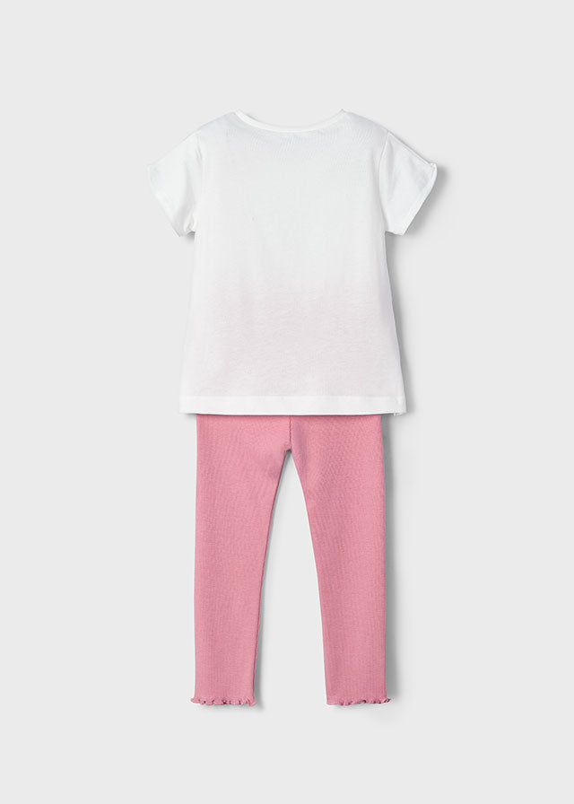 Conjunto Leggings Dog Rosa Mayoral diseño