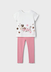 Conjunto Leggings Dog Rosa Mayoral