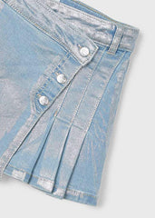 Falda Short Metalizado Mayoral detalle