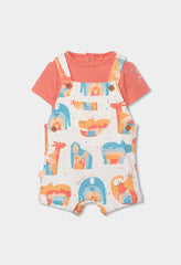 Conjunto Overol Bolsillo Jungla Naranja Boboli 