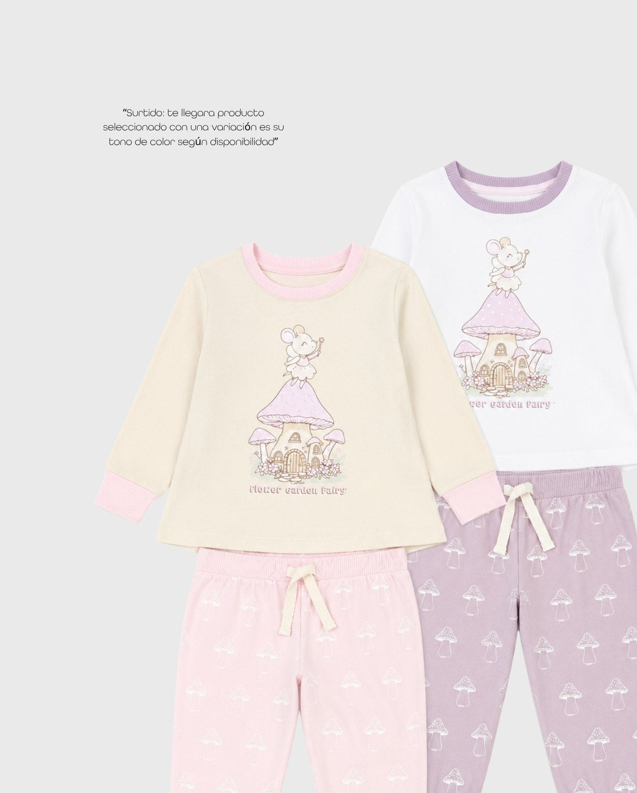 Pijamas Manga Larga Hongo Home Colores Surtido estilo