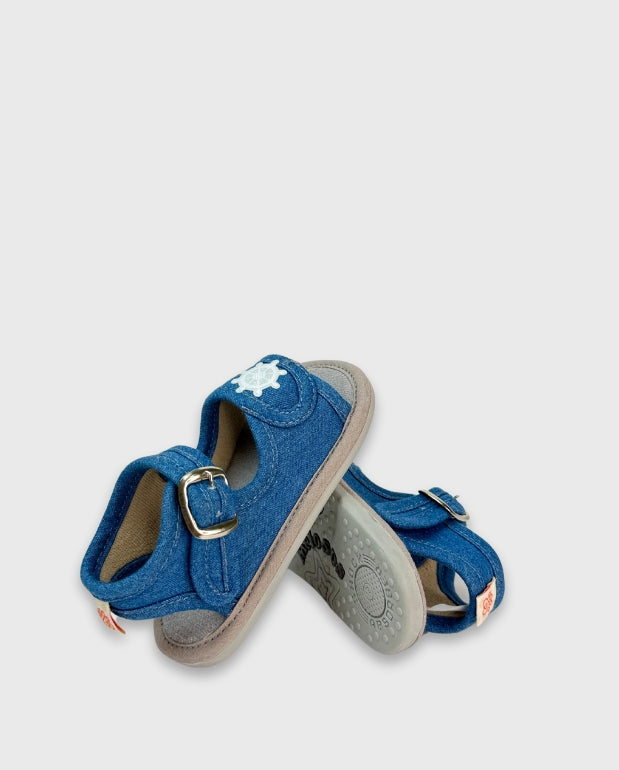 Sandalias Timon Denim Huellitas Blue
