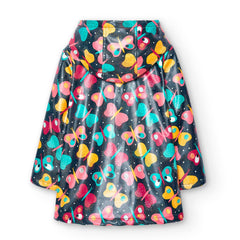 Chaqueta Impermeable Con Capucha Mariposas