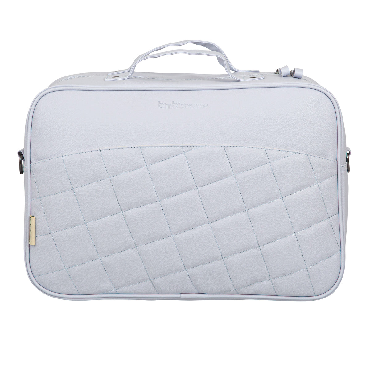 Bolso Pañalera Con Cambiador Rom­bos Azul Bimbidreams